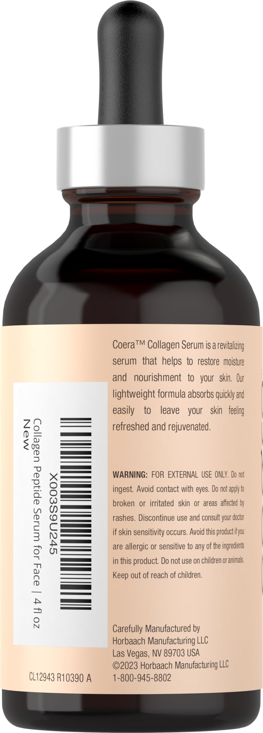 Coera clear serum texture close-up showing lightweight absorbent consistency
