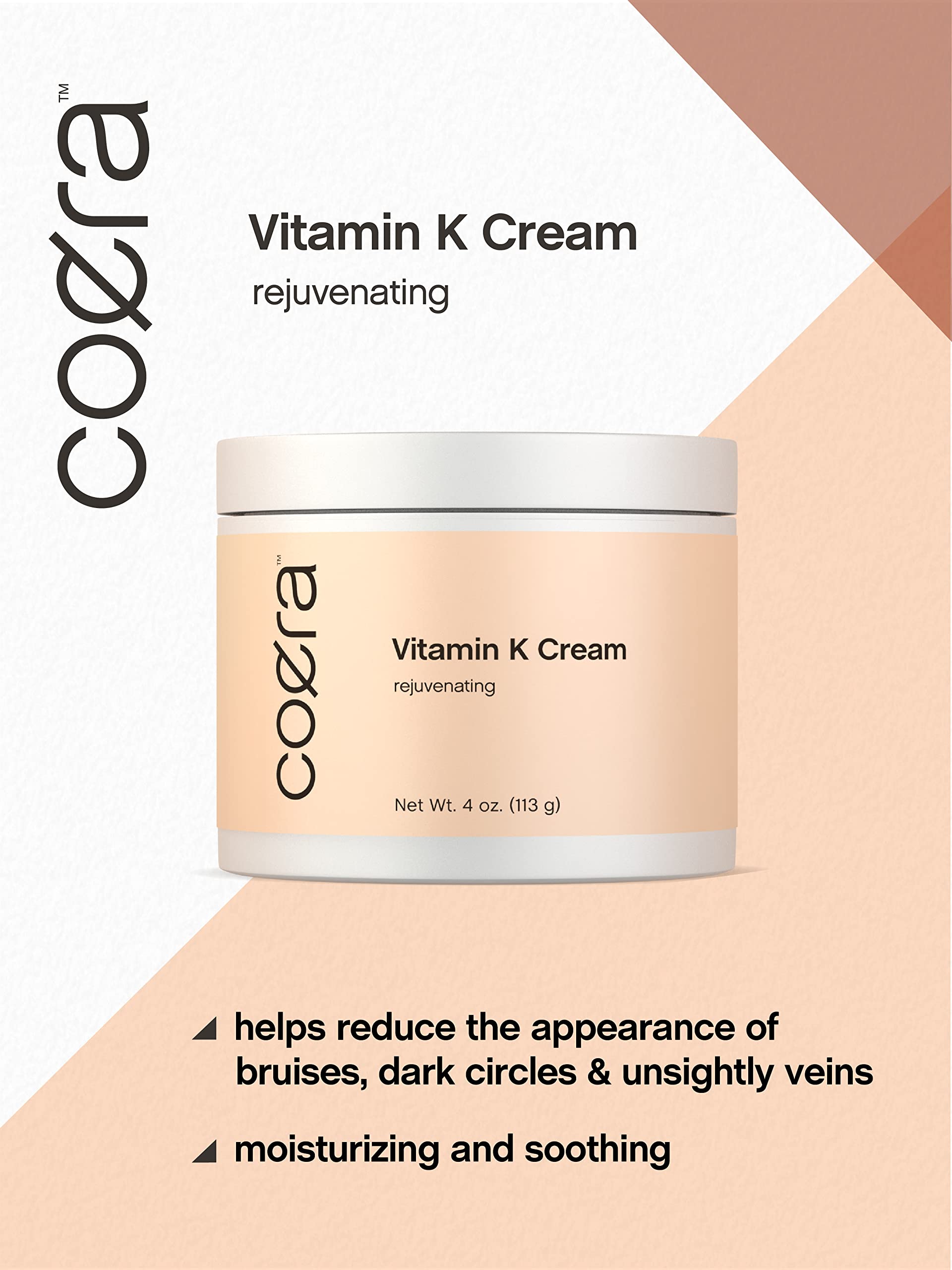 Coera being applied to eye area showing gentle use for dark circles benefit