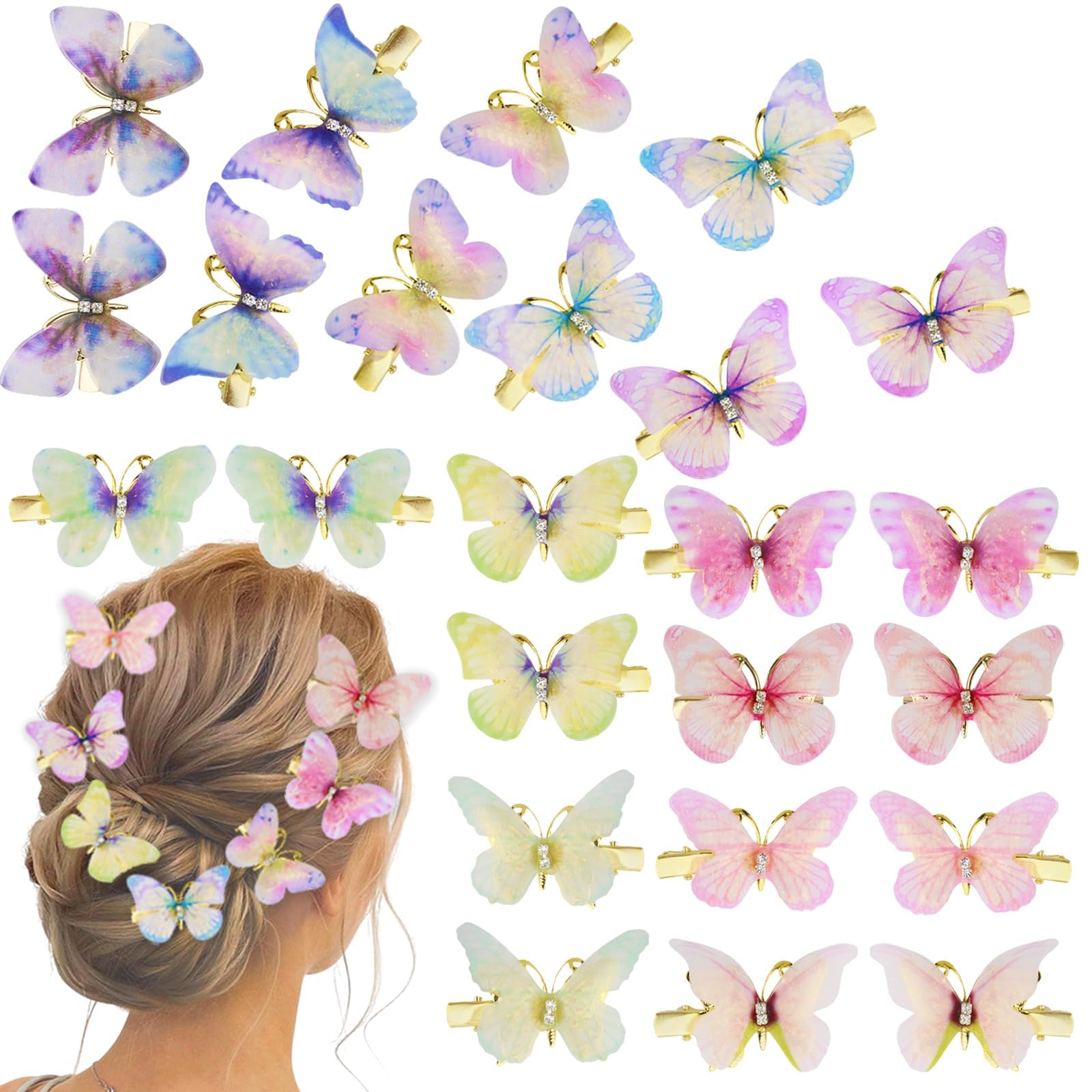 Cohortstar front packaging showing full 24-piece colorful butterfly set and gift box benefit