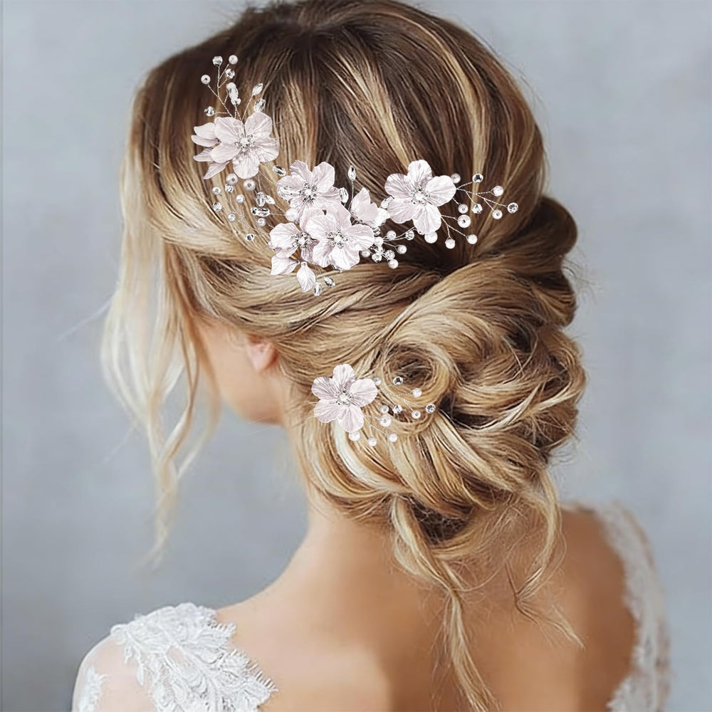 Cohortstar pins styled in a bridal updo showing polished hairstyle hold benefit
