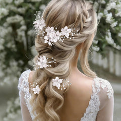 Cohortstar hair pins displayed with wedding accessories showing coordinated styling benefit