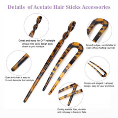 Coldairsoap chopstick hair pin beside ruler showing 17.5cm length for versatile styling