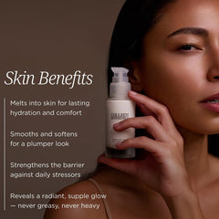 COLLEEN ROTHSCHILD moisturizer on hand showing quick absorption and glow