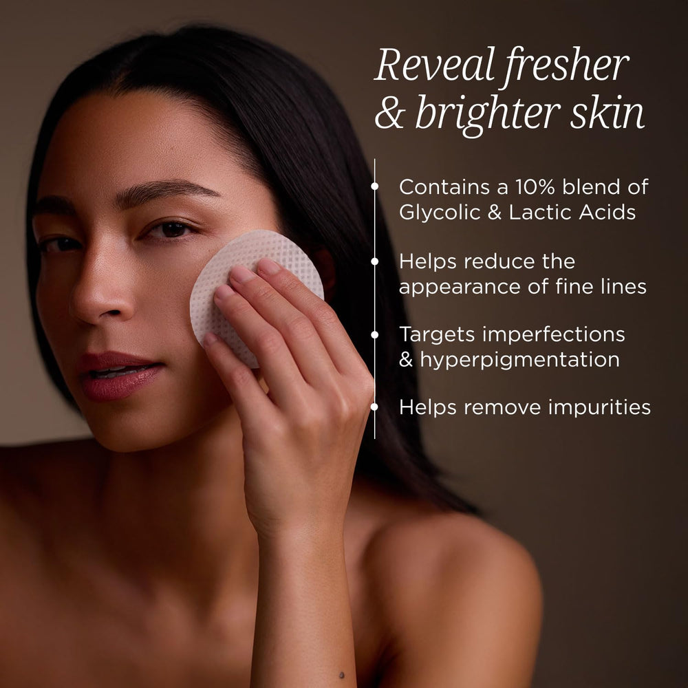 Colleen Rothschild pad solution droplet detail highlighting hydrating formula