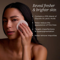 Colleen Rothschild pad solution droplet detail highlighting hydrating formula