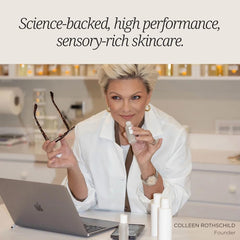 COLLEEN ROTHSCHILD layering with serums demonstrating enhanced product synergy