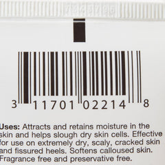 Coloplast Atrac-Tain being applied to heel demonstrating softer, smoother skin