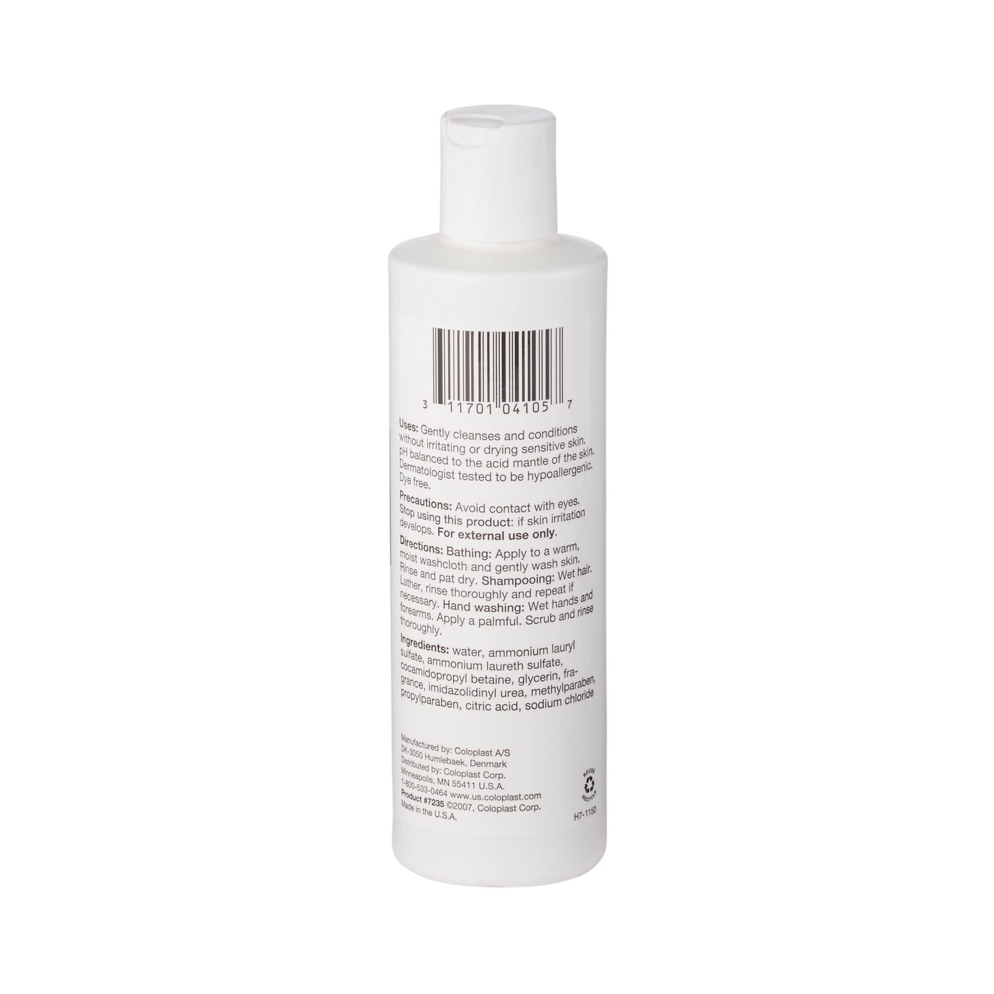Coloplast pour texture close-up demonstrating mild, creamy consistency for hydration