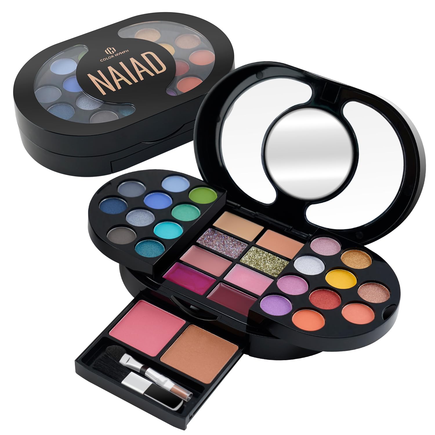 Color Nymph front packaging showing compact travel-ready kit and organized layout