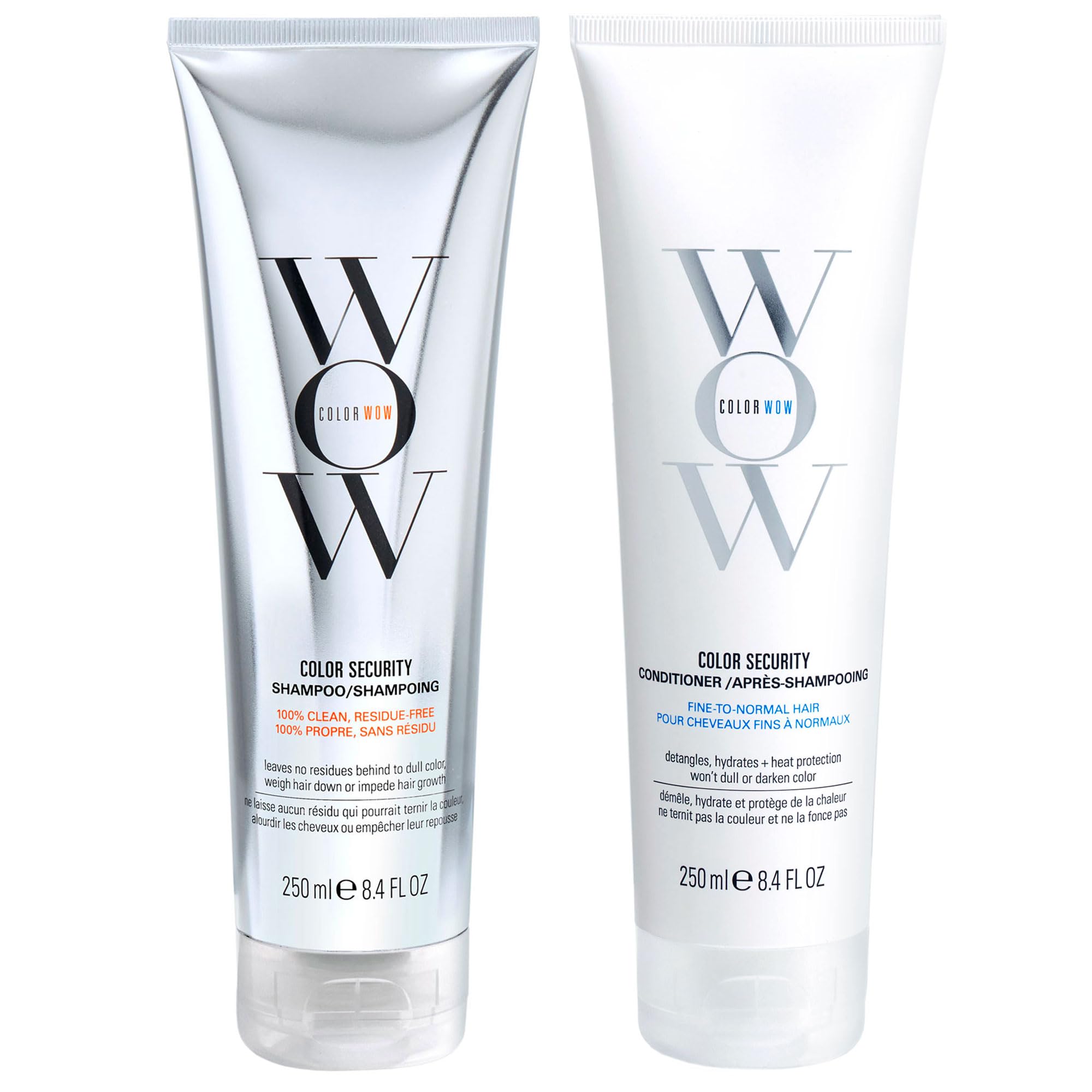 COLOR WOW front packaging showing both bottles and benefits