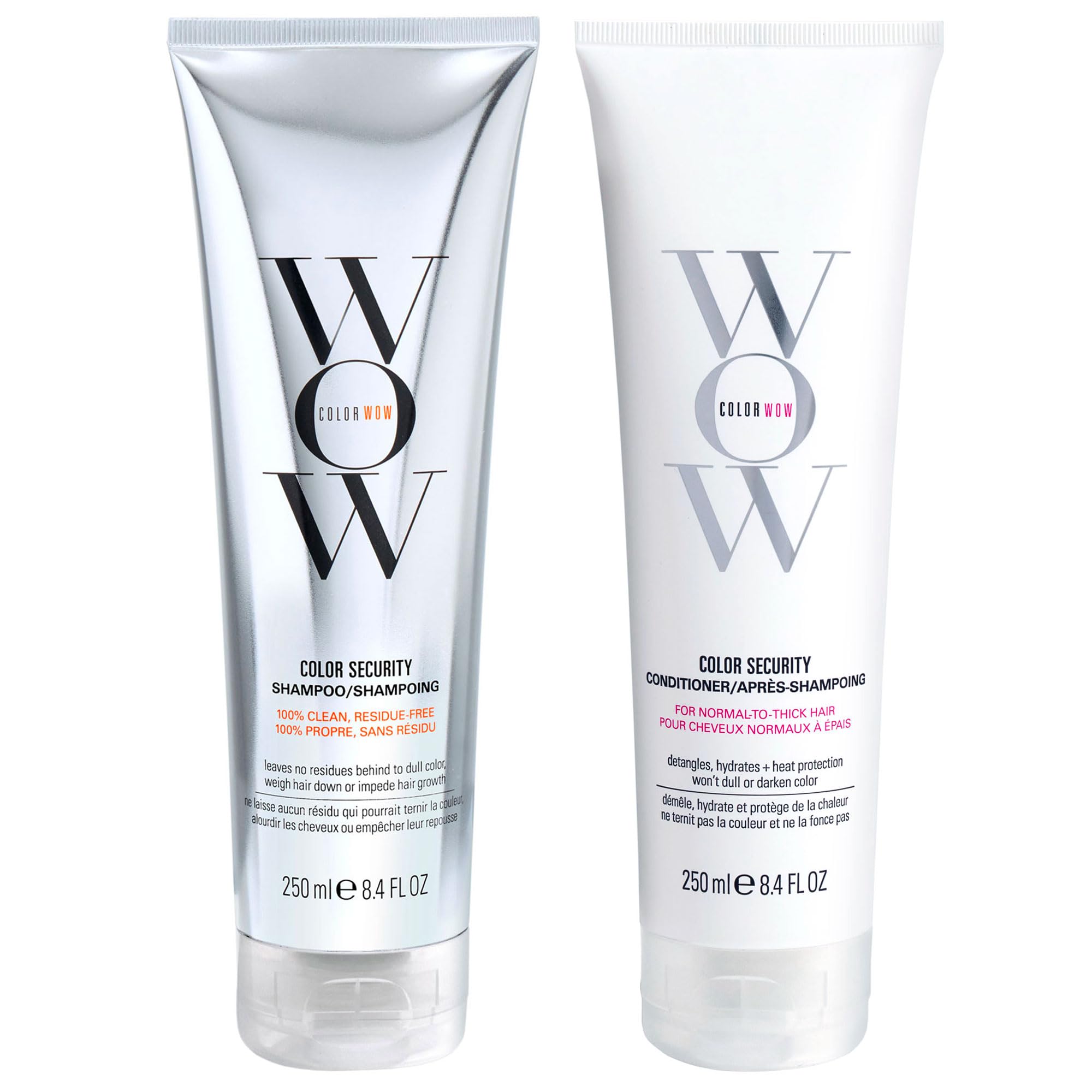 COLOR WOW front packaging showing duo bottles and brand clarity for color protection