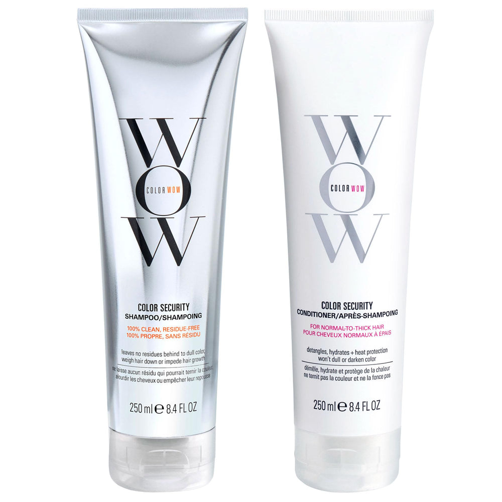 COLOR WOW front packaging showing duo bottles and brand clarity for color protection