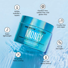 COLOR WOW Money Masque creamy lightweight texture close-up showing fast absorption