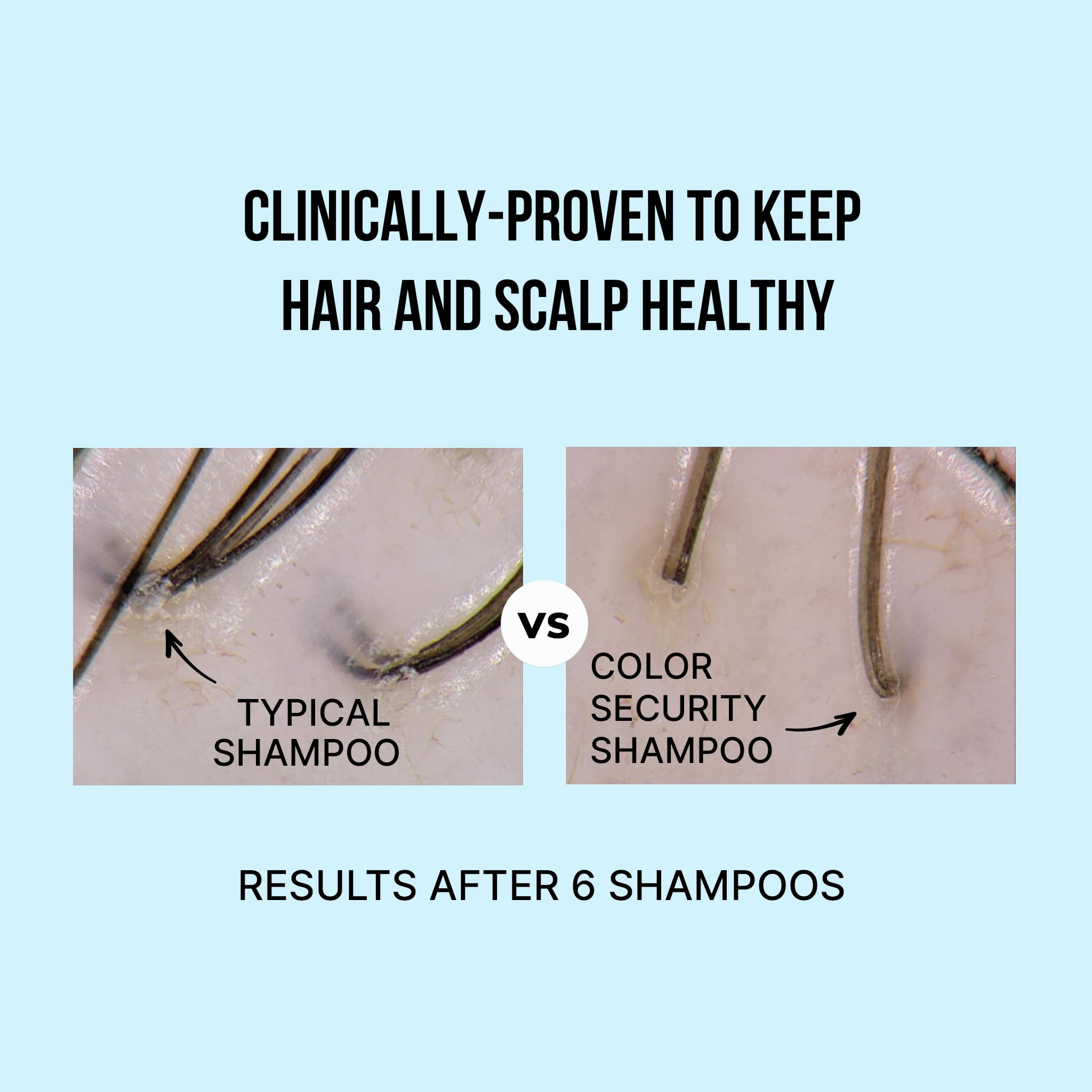 COLOR WOW shampoo lather on scalp, visibly removing buildup