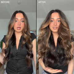 COLOR WOW spray in use adding instant volume and grip to dry hair