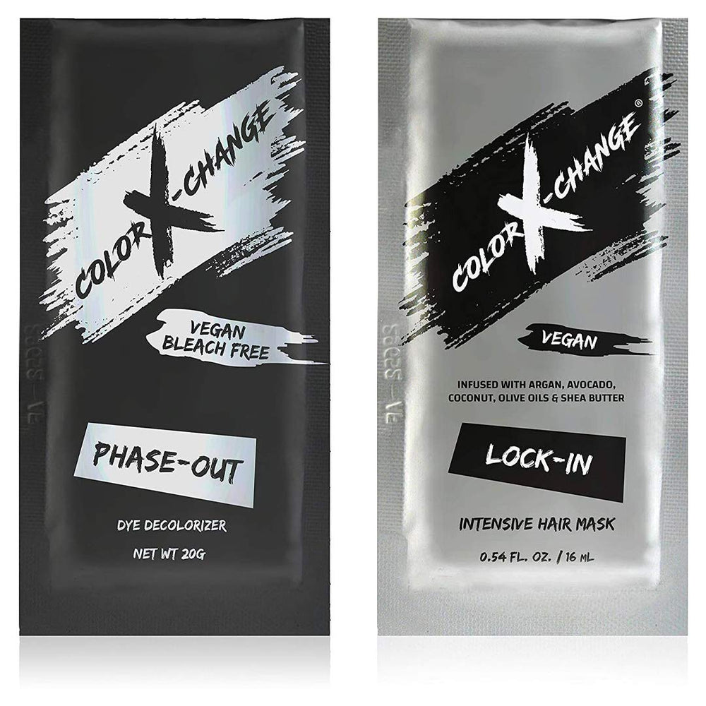 Color X-Change front packaging showing product set and benefits