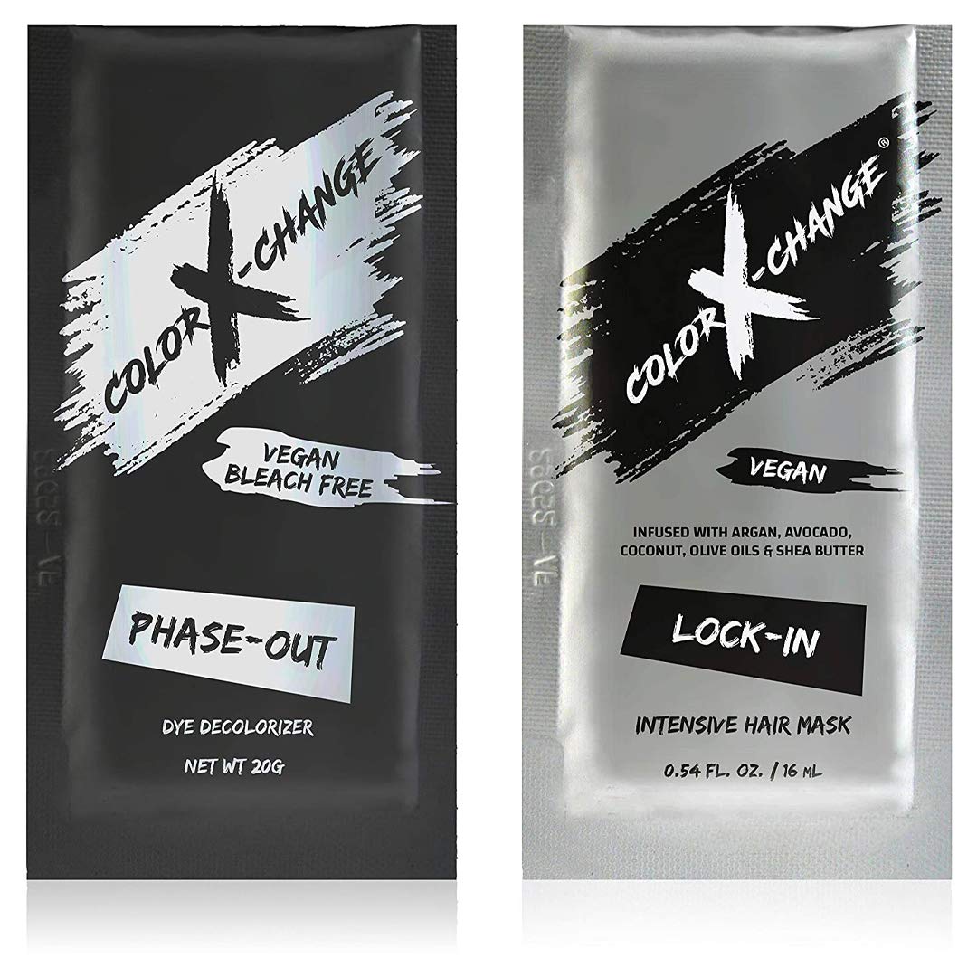 Color X-Change front packaging showing product set and benefits