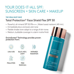 Colorescience hand swatch application showing buildable coverage benefit