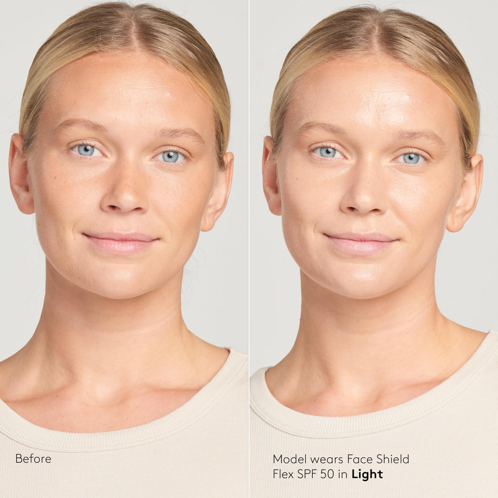Colorescience FLEX dispensing from pump highlighting easy application and controlled amount
