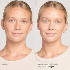 Colorescience FLEX dispensing from pump highlighting easy application and controlled amount