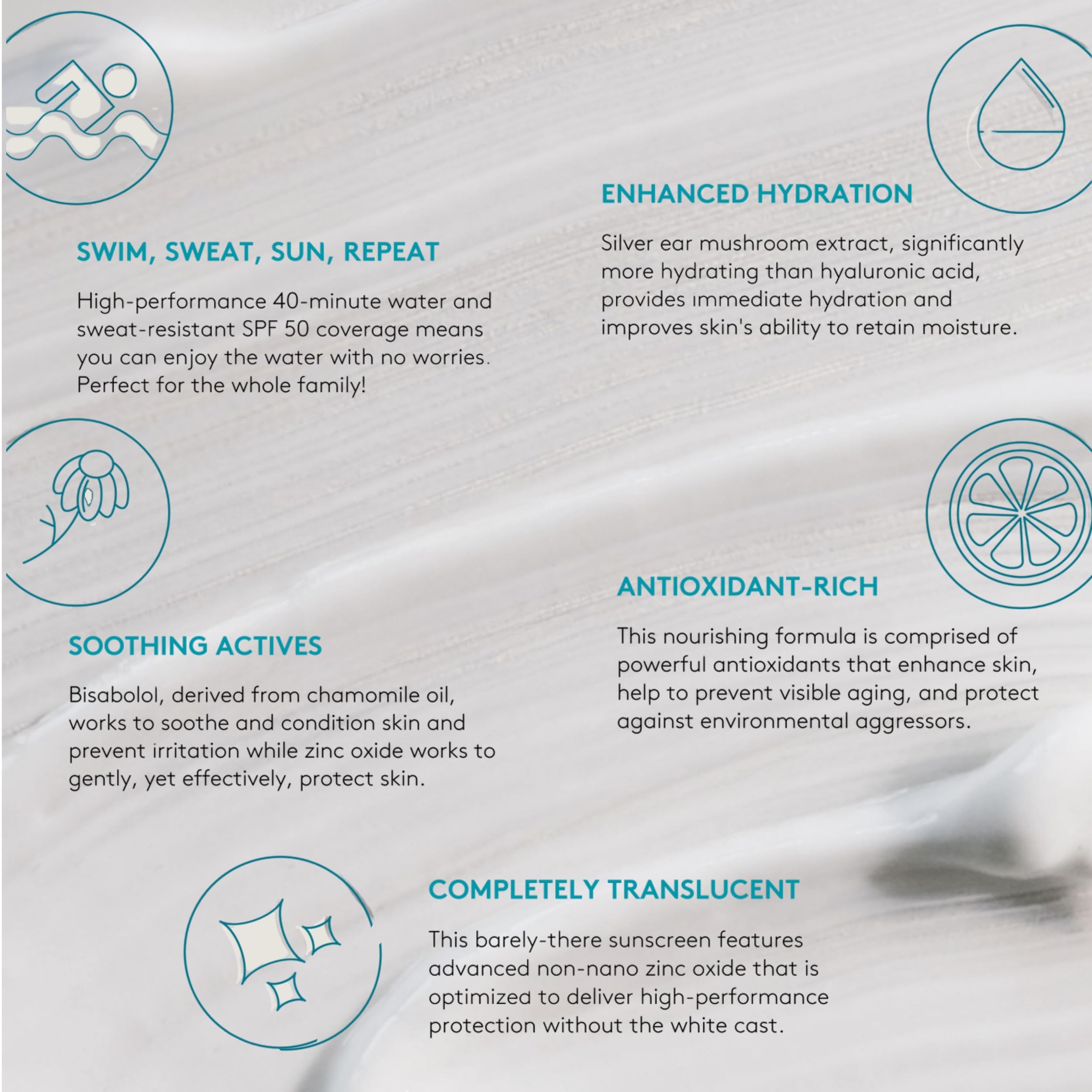 colorescience product label and ingredients list highlighting clean-formula benefit