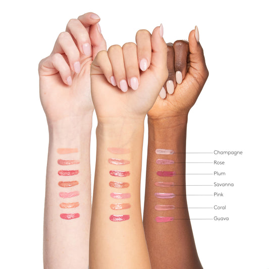 Colorescience lip shine Coral applicator detail highlights smooth, precise application