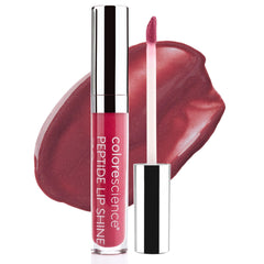 Colorescience Peptide Lip Shine Plum front packaging showing berry tint and SPF benefit