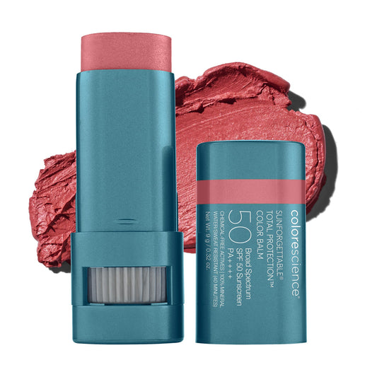 Colorescience Pink Sky front packaging showing compact twist-up balm and SPF benefit