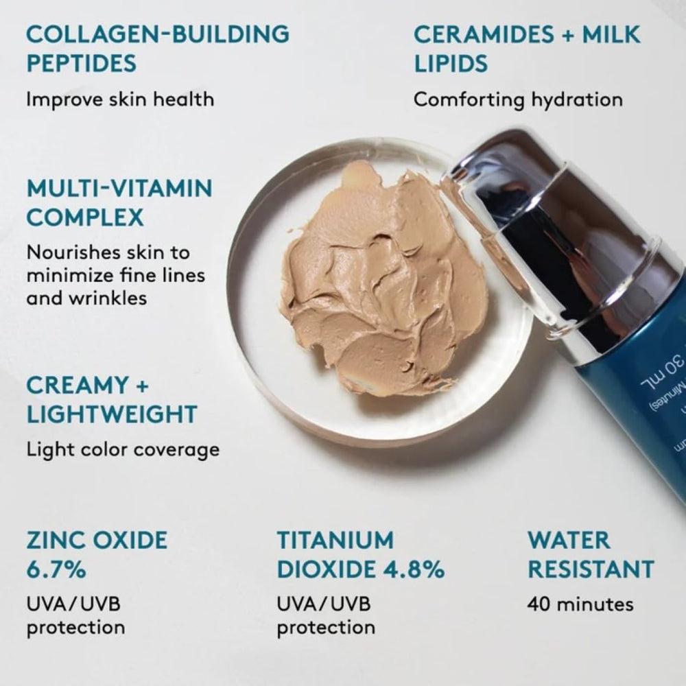 Colorescience product in a casual bag setting for everyday sun protection