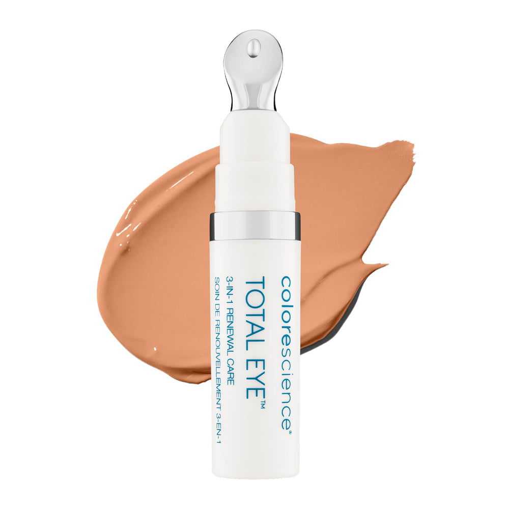 Colorescience Total Eye front packaging showing SPF and shade benefits