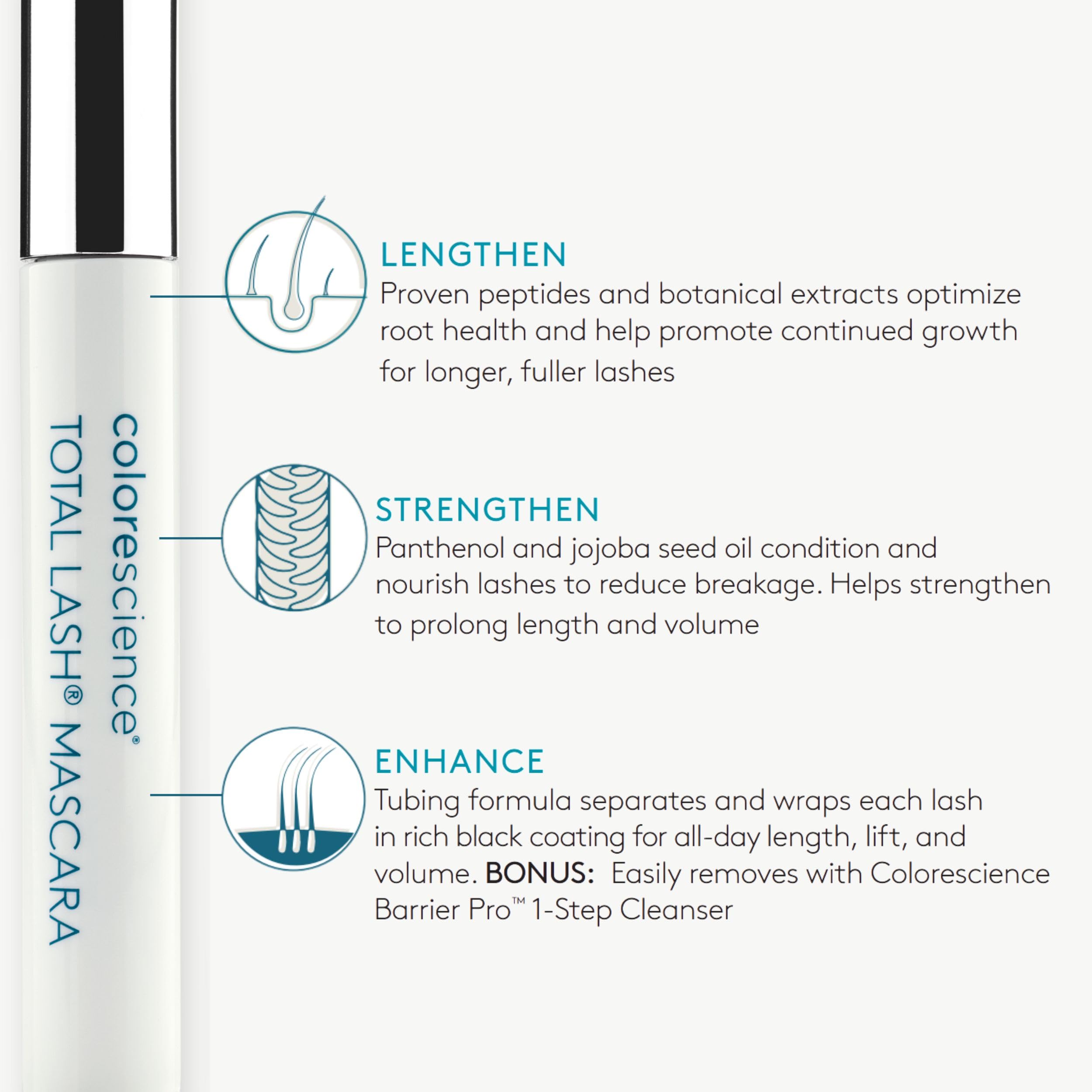 Colorescience mascara applied on lashes in lifestyle setting emphasizing natural look