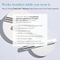 Colorescience product beside ruler for size comparison and travel-friendly benefit