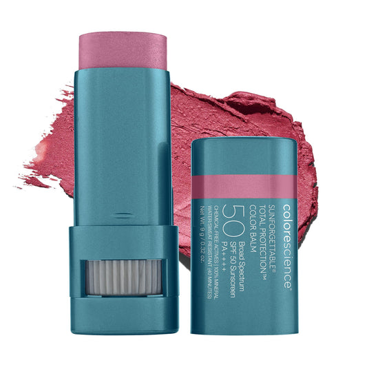 Colorescience front packaging shows violet haze tint and SPF benefits