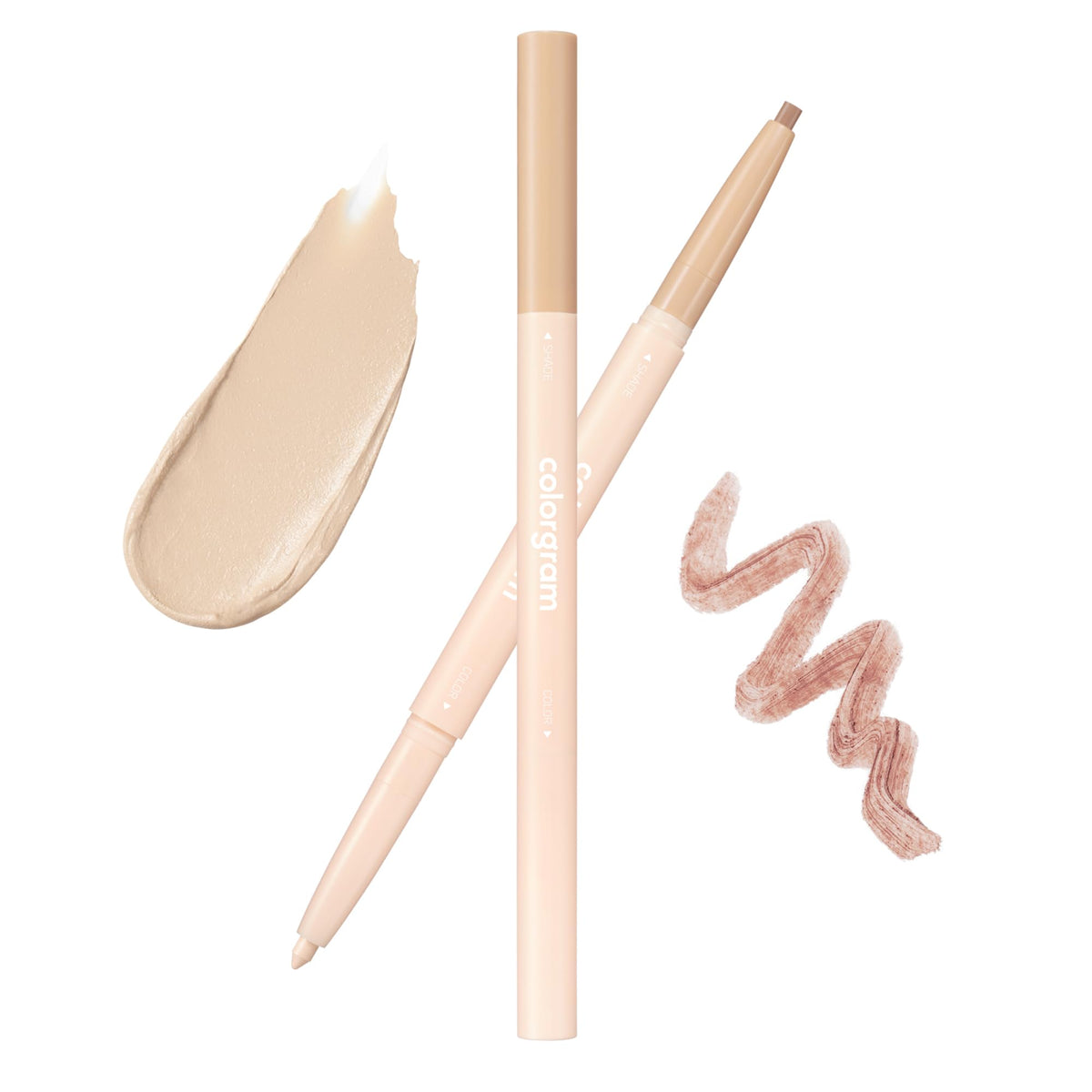 COLORGRAM front packaging of 03 Real Tone showing dual-ended stick and compact label benefits