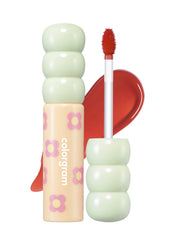 COLORGRAM front view of Joyful Tomato tube showing glossy finish benefit