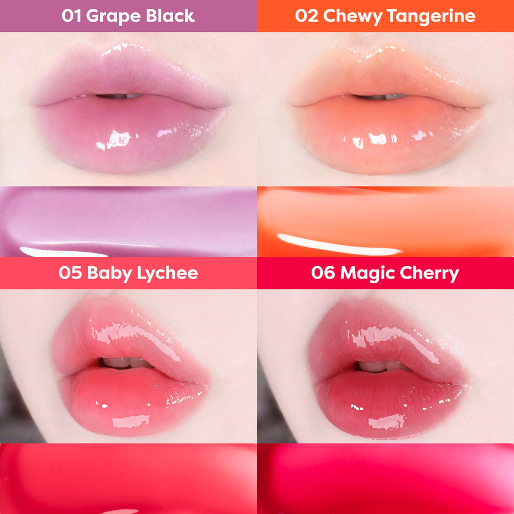 COLORGRAM texture swipe on skin showing non-sticky hydrating finish