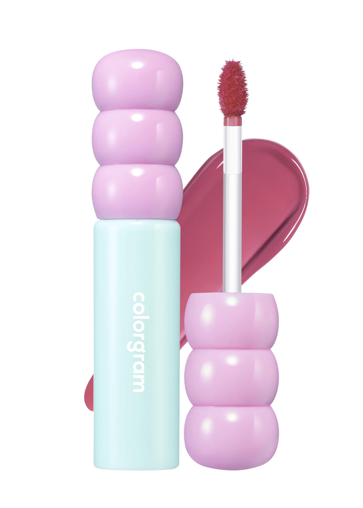 COLORGRAM front packaging showing Heartful Mulberry shade and glossy finish