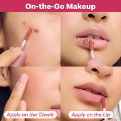 COLORGRAM hip chocolate swatches on skin showing blendable brown-nude payoff
