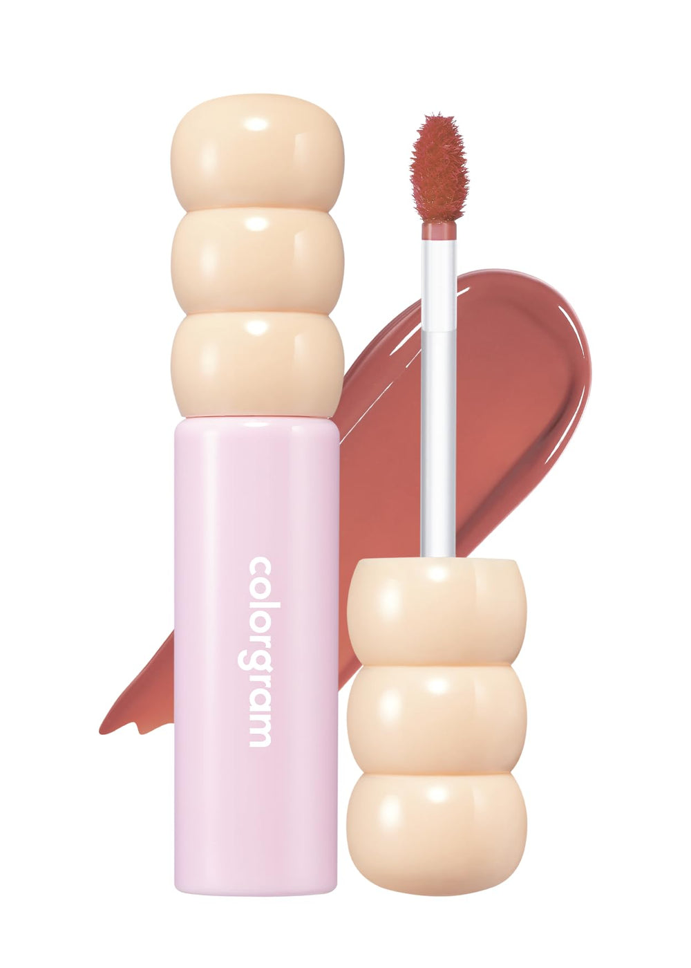 COLORGRAM Sweet Persimmon front packaging showing glossy coral beige shade and compact tube