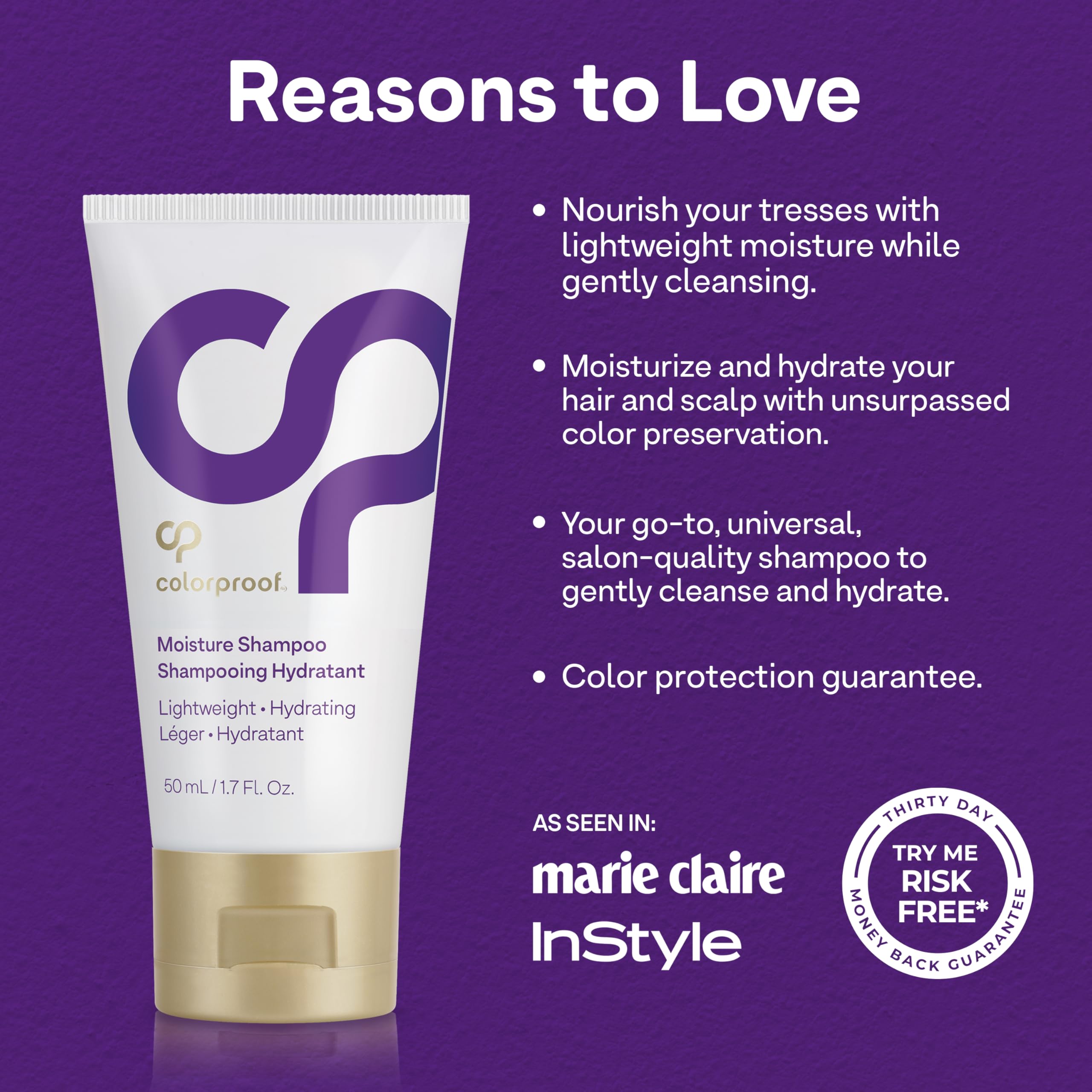 ColorProof shampoo lather texture demonstrating gentle cleansing