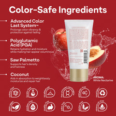 ColorProof close-up of pump and label highlighting product details and easy dispensing