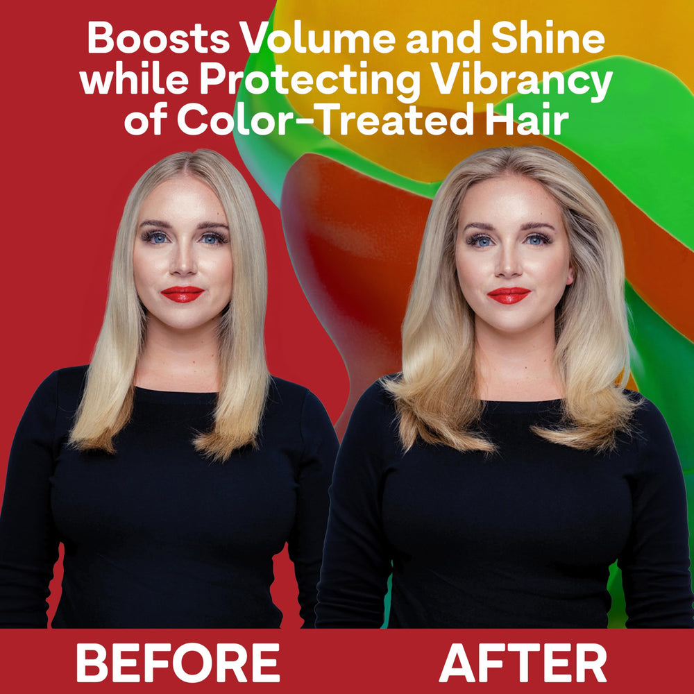 ColorProof application on wet hair demonstrating easy detangling and gentle conditioning