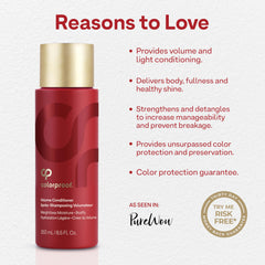 ColorProof cream texture swirl showing lightweight formula for weightless hydration