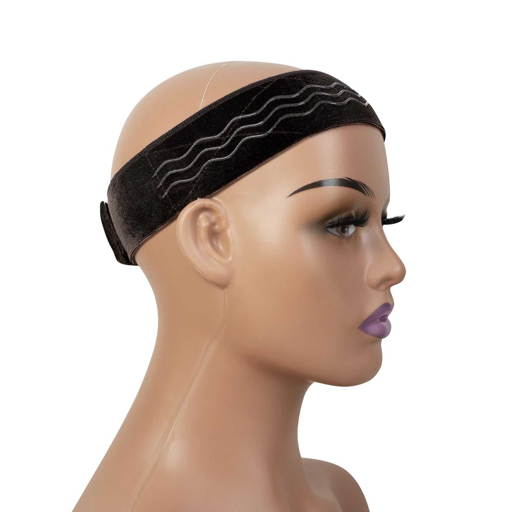 coloryoung front view dark brown band shows secure fit and comfort
