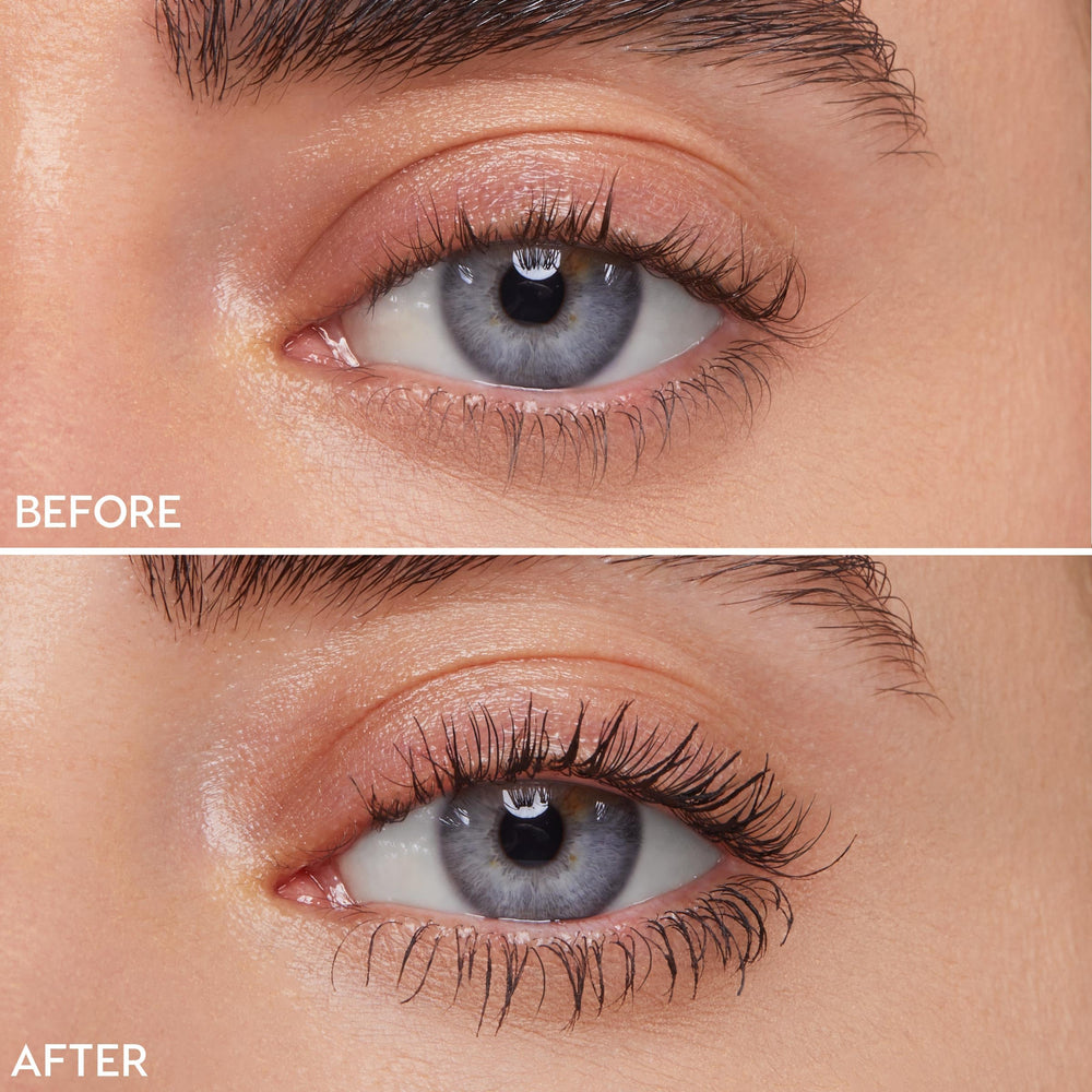 ColourPop Act Natural applied on eye showing lifted, defined lashes without clumps