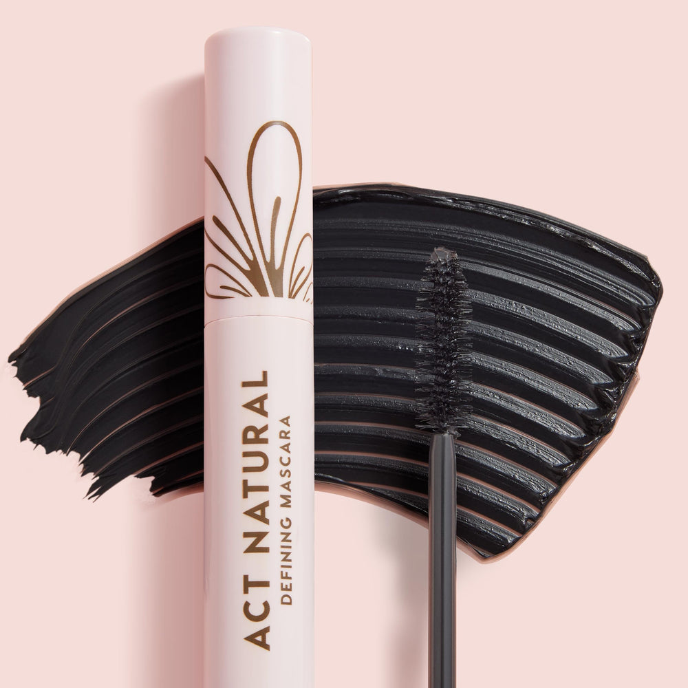 ColourPop Act Natural tube held in hand for scale, compact travel-friendly mascara size