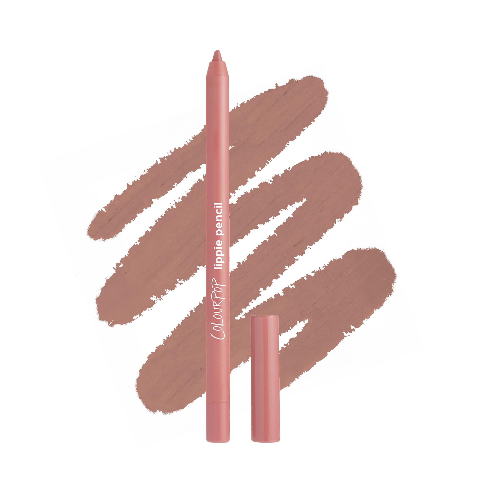 ColourPop Ashton front view showing pencil and label, precise definition benefit