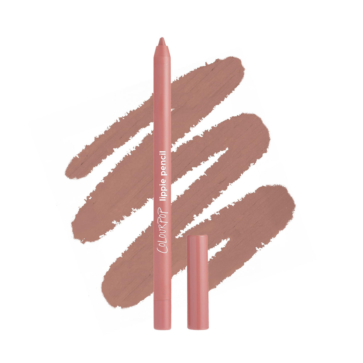 ColourPop Ashton front view showing pencil and label, precise definition benefit