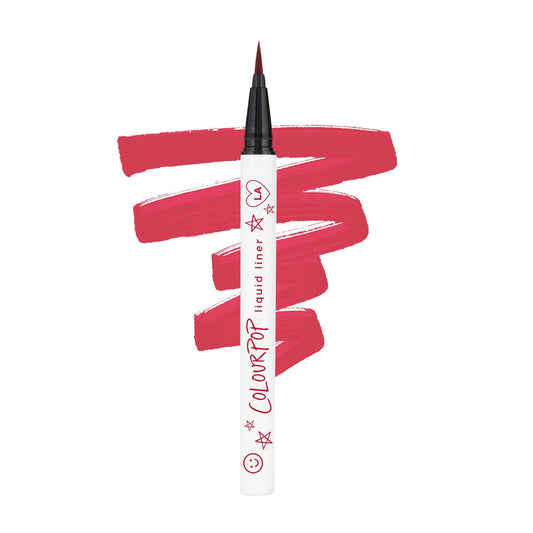 ColourPop BFF Liquid Liner front view showing sleek pen and branding, reliable application