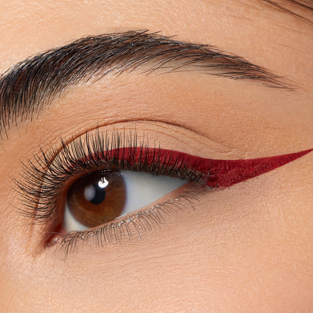ColourPop BFF Liquid Liner swatch on skin showing high-pigment payoff and buildability